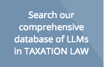LLM in Taxation Law Course Search