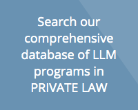 LLM in Private Law course search